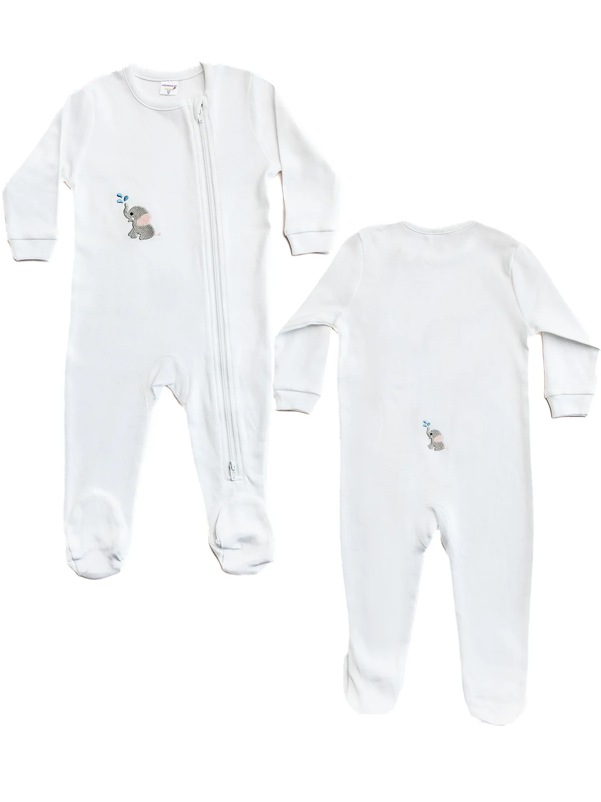 Baby Footie, Combed Cotton, Embroidered - Image 5