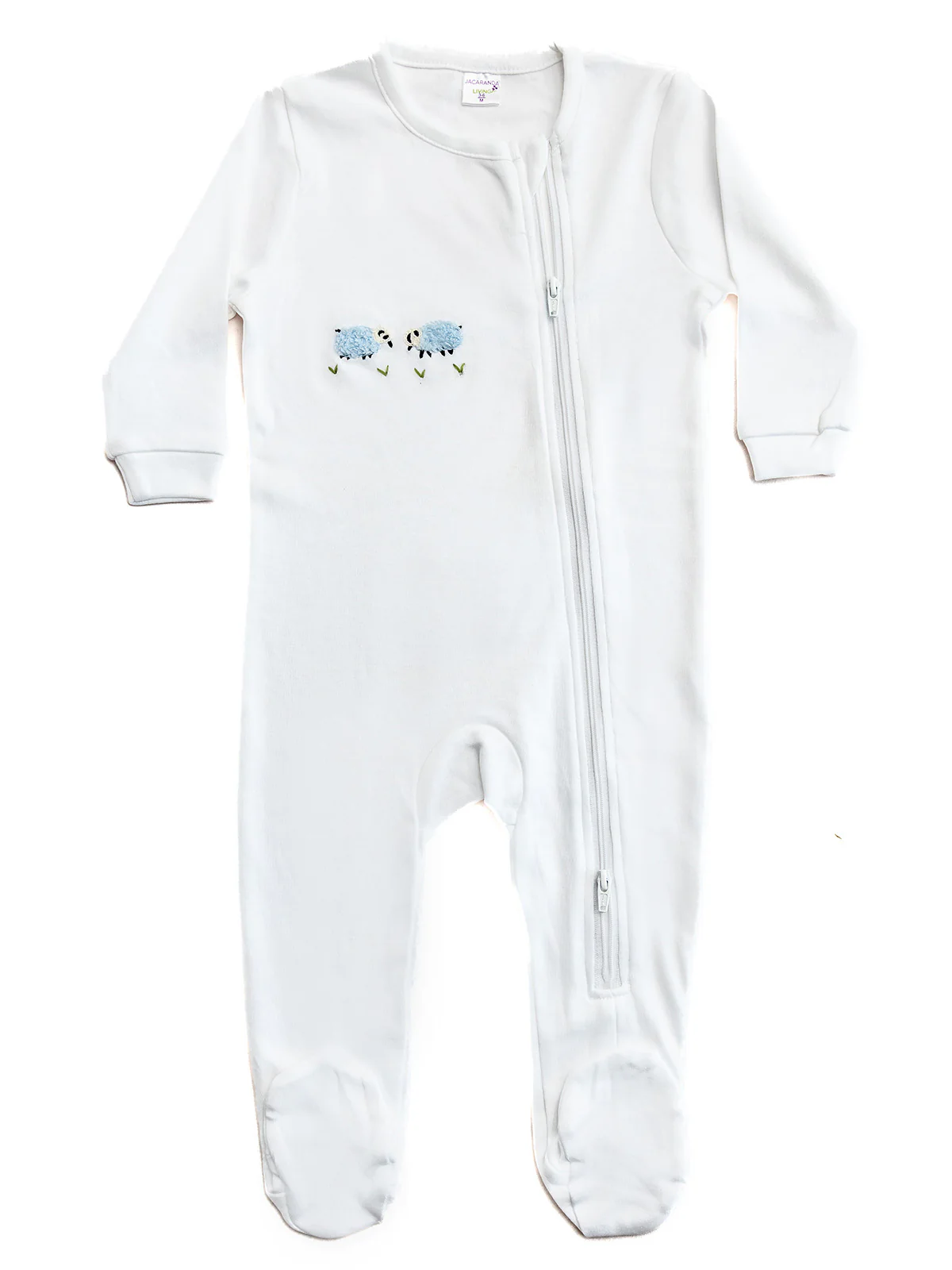 Baby Footie, Combed Cotton, Embroidered - Image 8