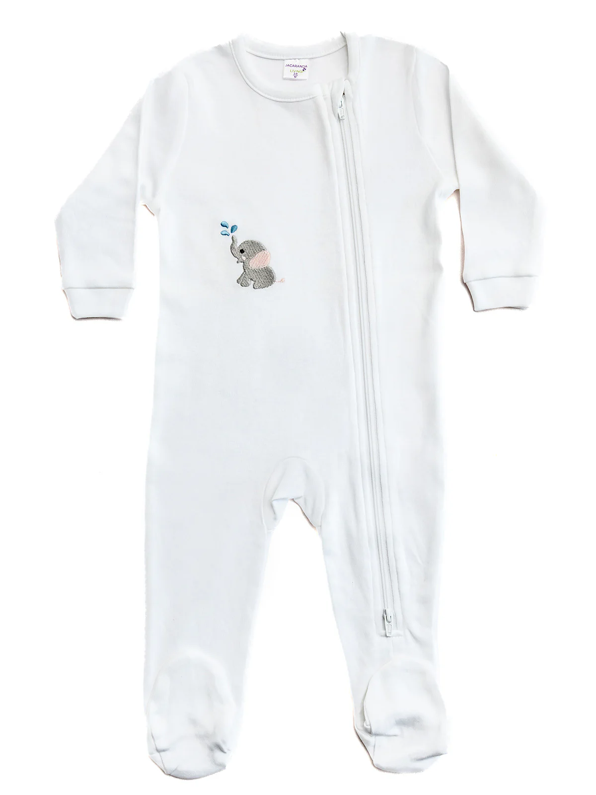 Baby Footie, Combed Cotton, Embroidered - Image 9