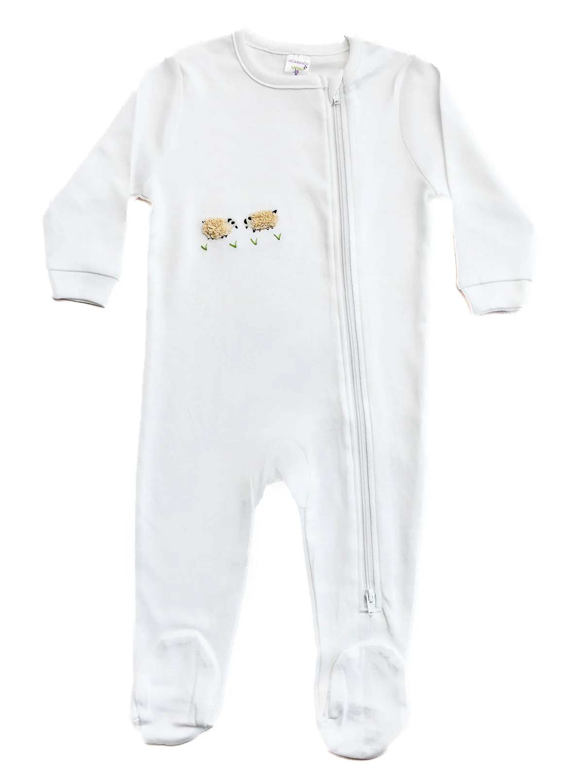 Baby Footie, Combed Cotton, Embroidered - Image 7