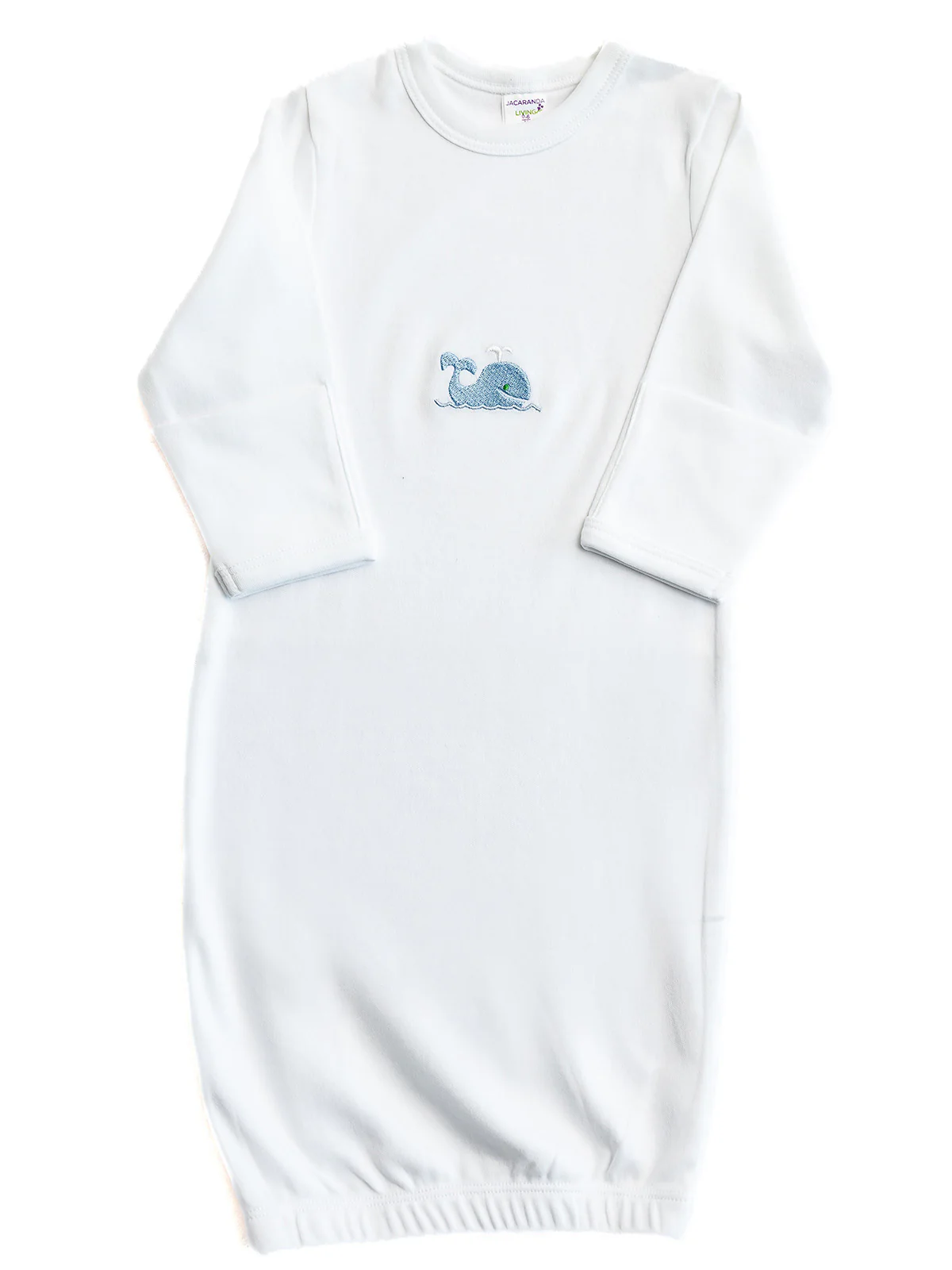 Baby Gown, Combed Cotton, Embroidered - Image 10