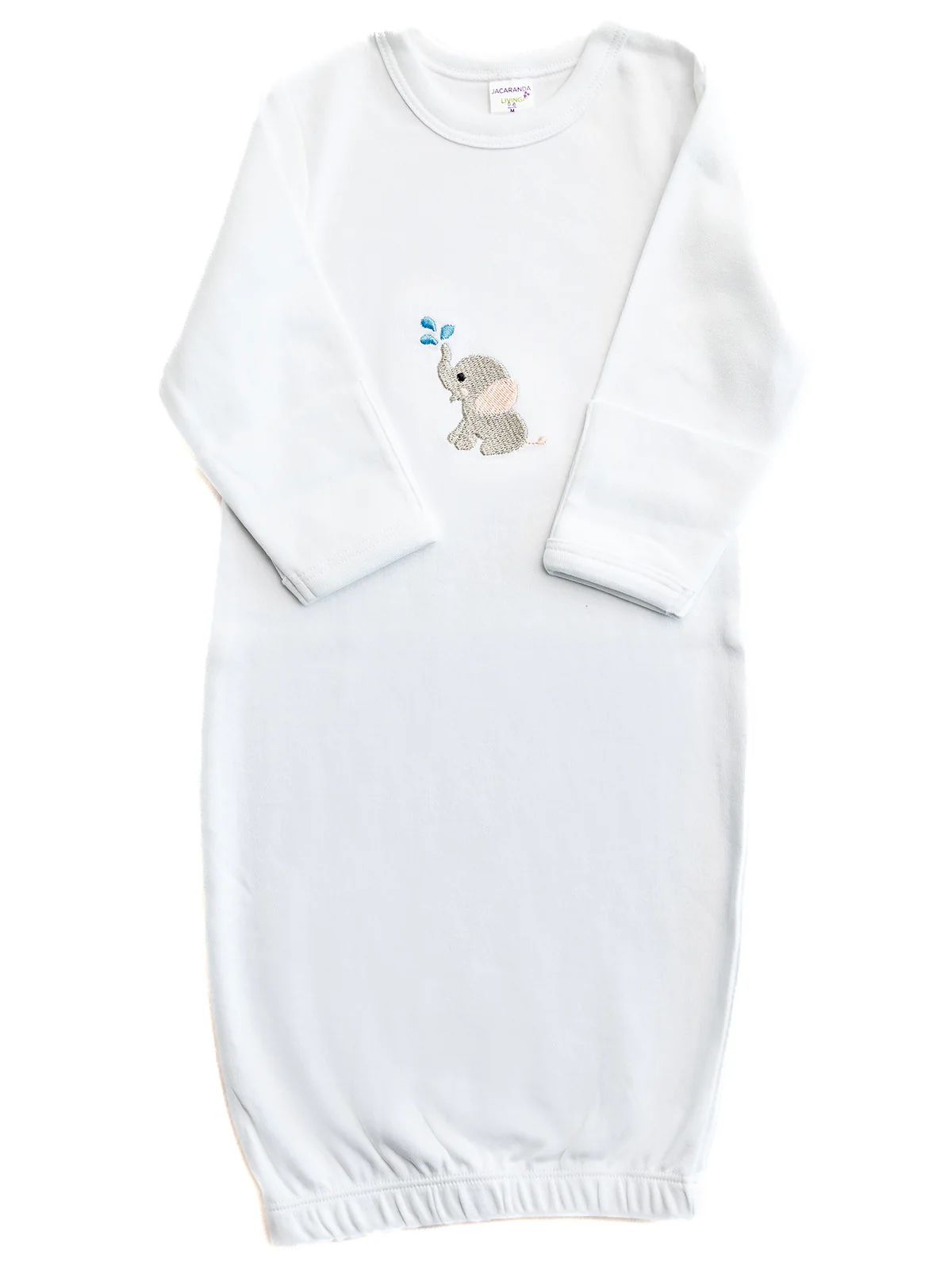 Baby Gown, Combed Cotton, Embroidered - Image 13