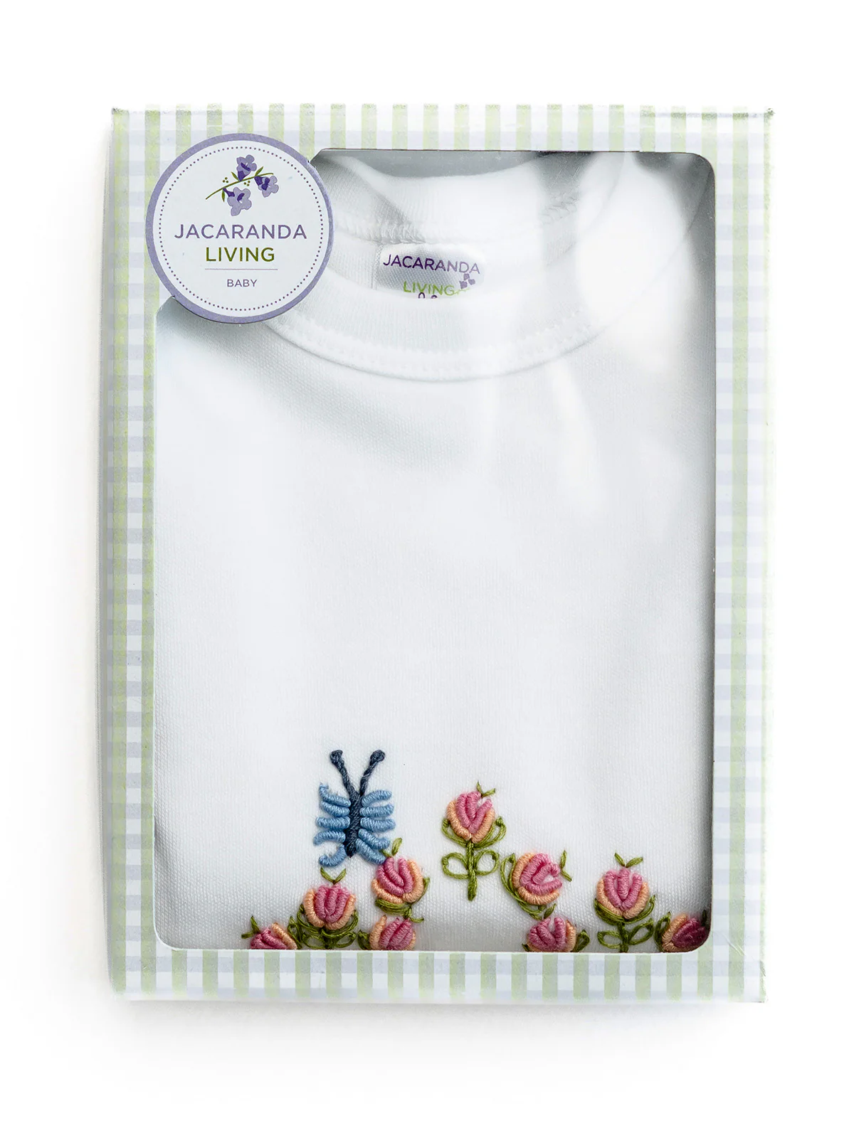 Baby Gown, Combed Cotton, Embroidered - Image 3