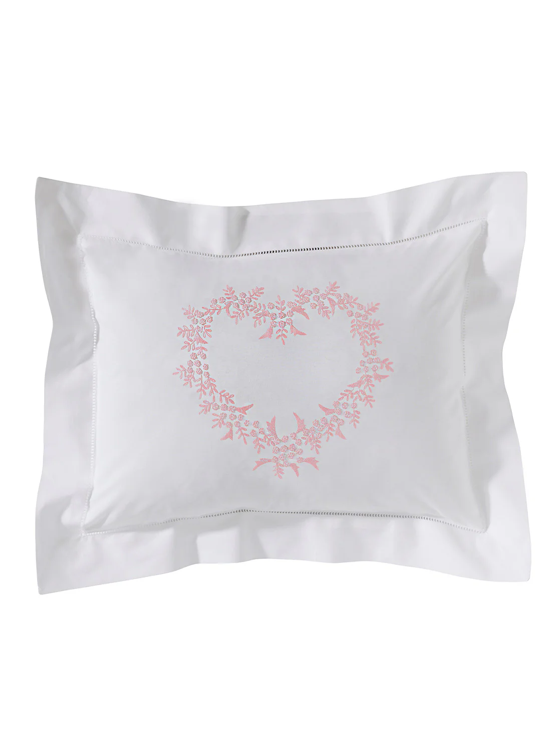 Boudoir Pillow Cover, Embroidered with Hem Stitch - Image 11