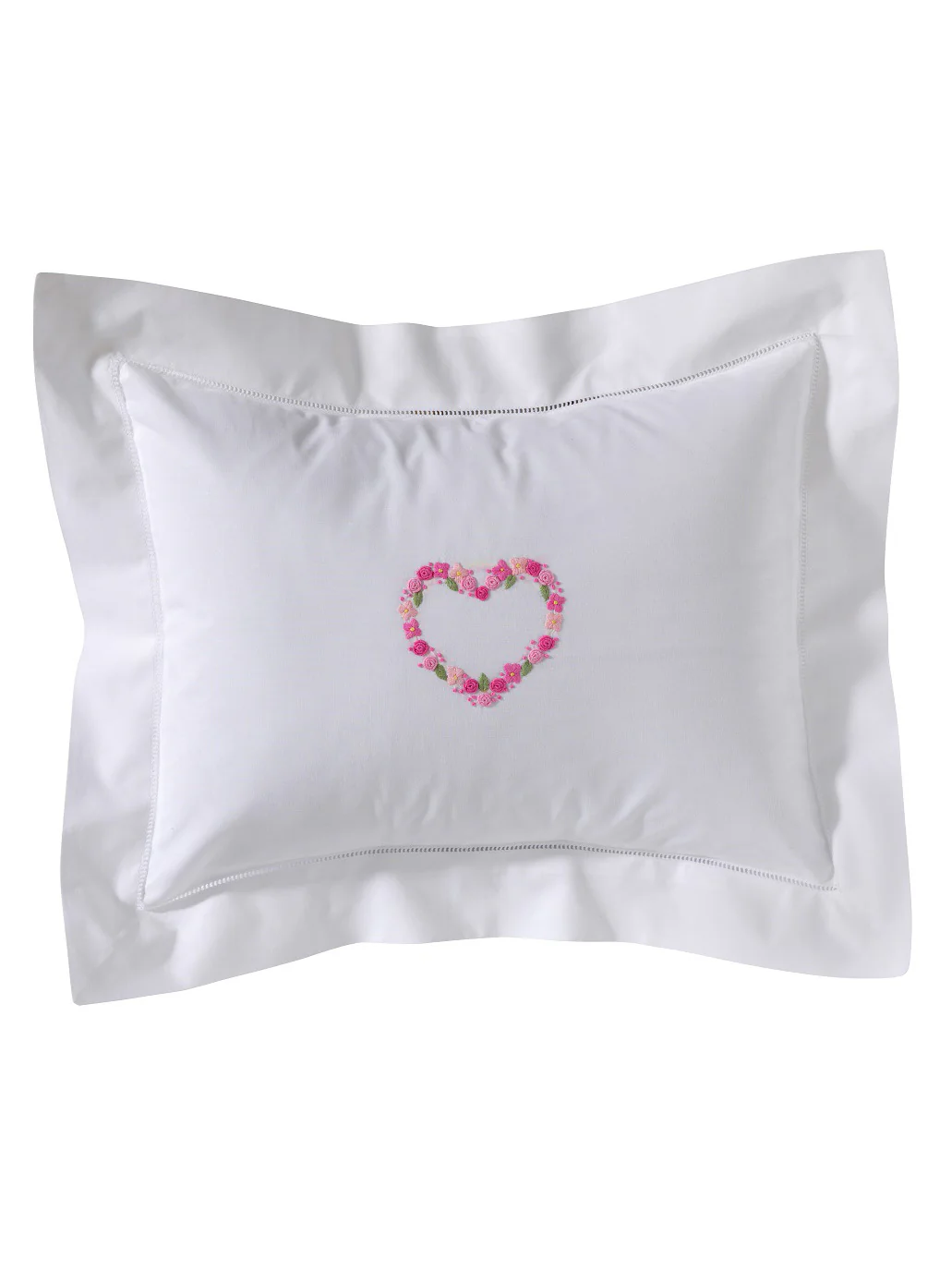 Boudoir Pillow Cover, Embroidered with Hem Stitch - Image 13