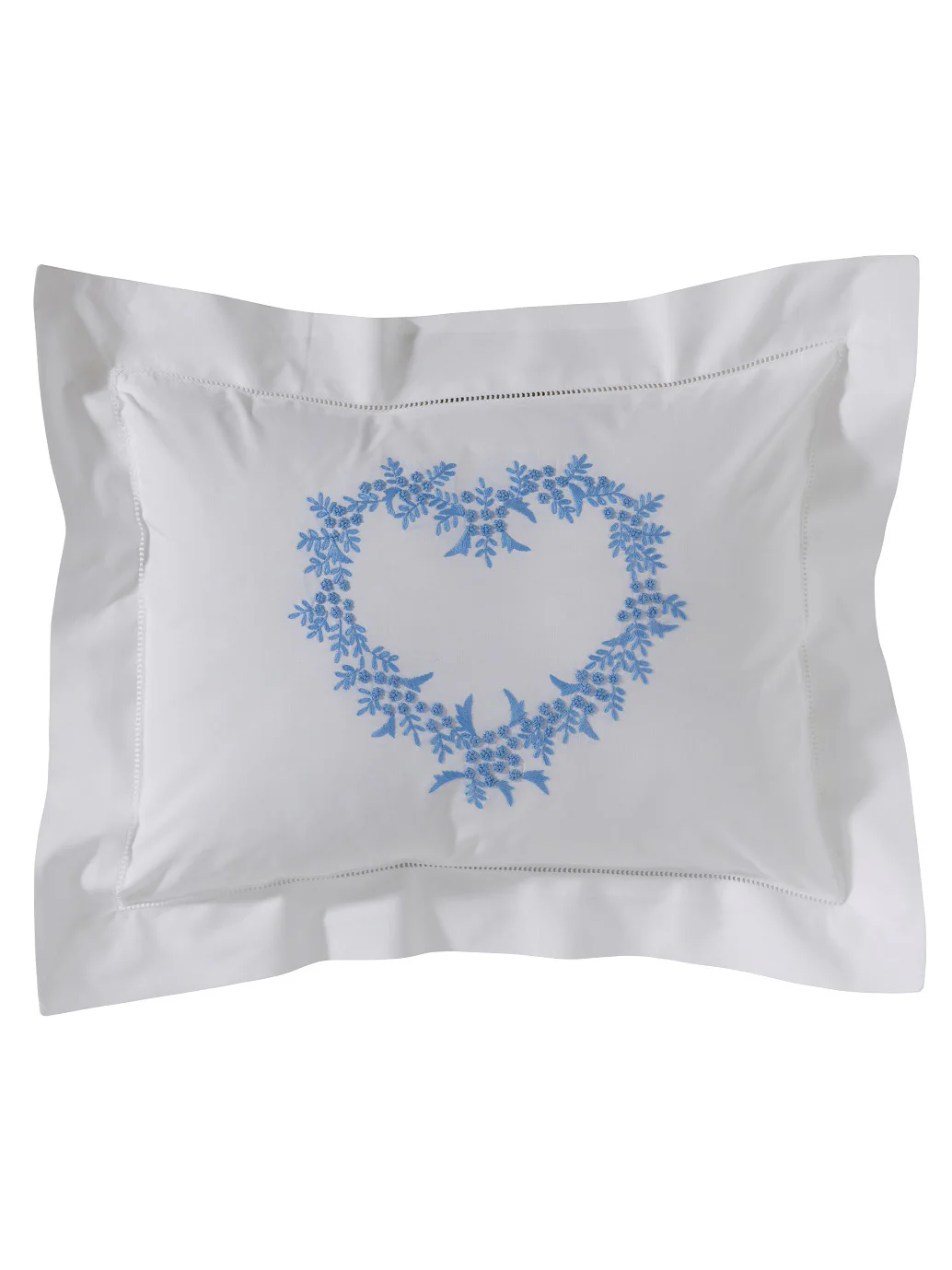 Boudoir Pillow Cover, Embroidered with Hem Stitch - Image 16