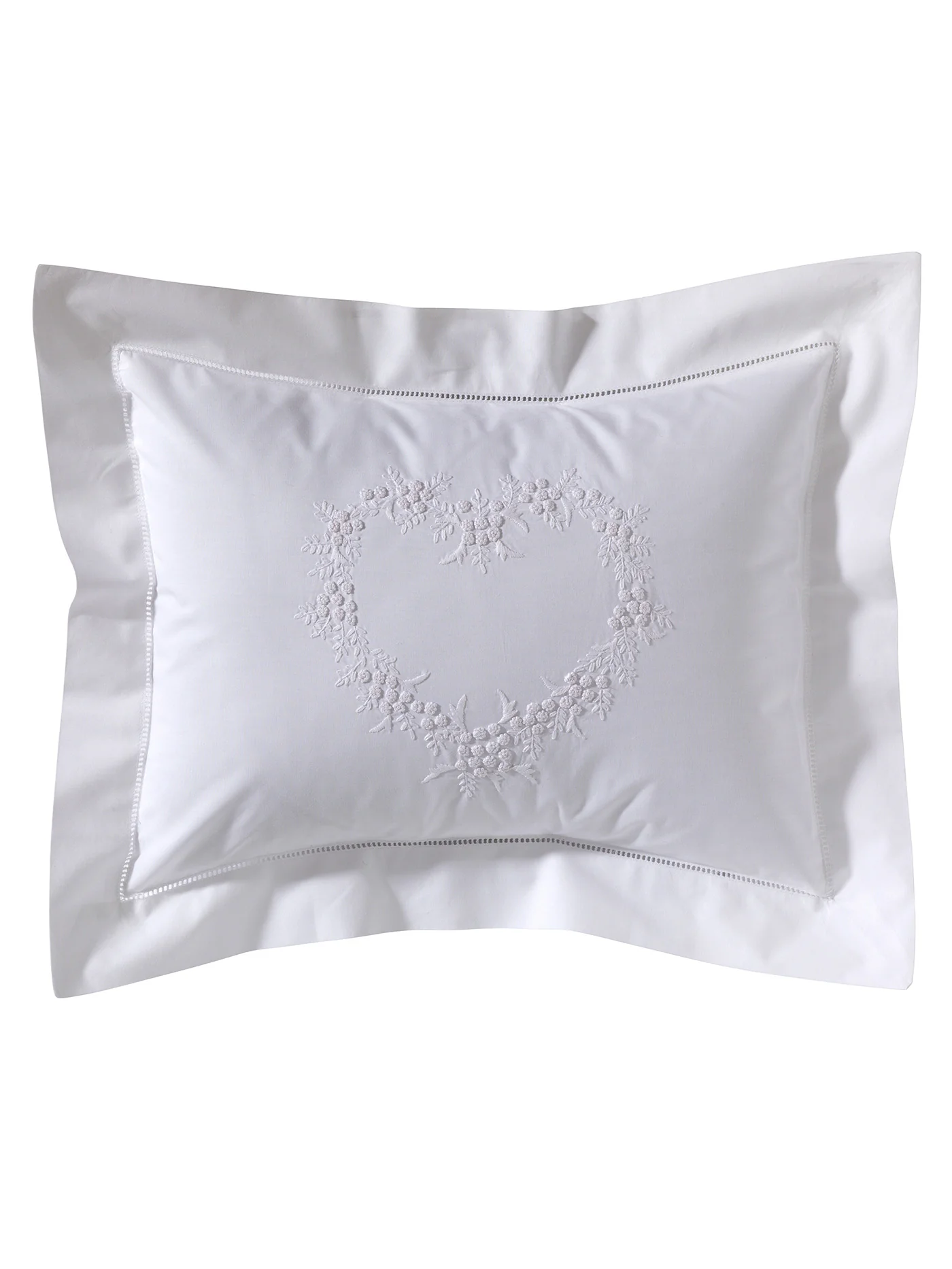 Boudoir Pillow Cover, Embroidered with Hem Stitch - Image 23