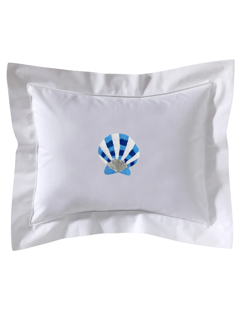 Boudoir Pillow Cover, Embroidered with Hem Stitch - Image 25