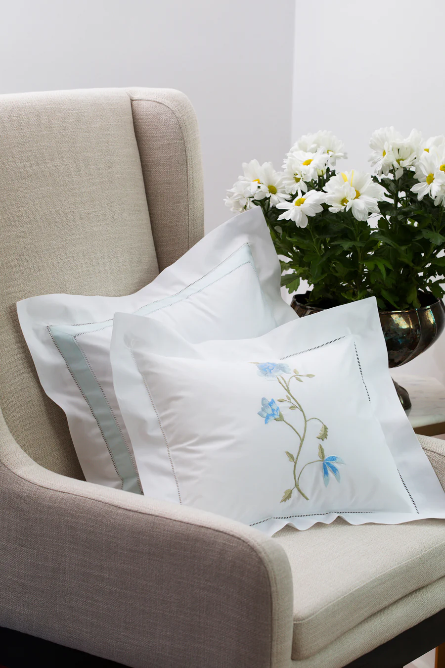 Boudoir Pillow Cover, Hydrangea (White) - Image 14