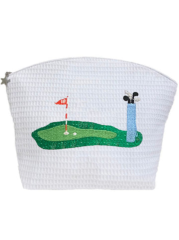 Cosmetic Bag (Large), Embroidered People - Image 5