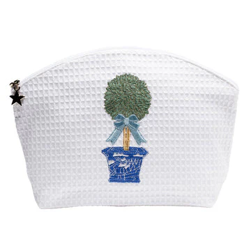 Cosmetic Bag (Medium), Embroidered Botanical - Image 4