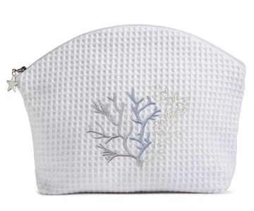 Cosmetic Bag (Medium), Embroidered Coastal - Image 13