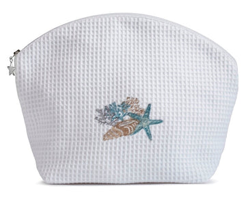 Cosmetic Bag (Medium), Embroidered Coastal - Image 2