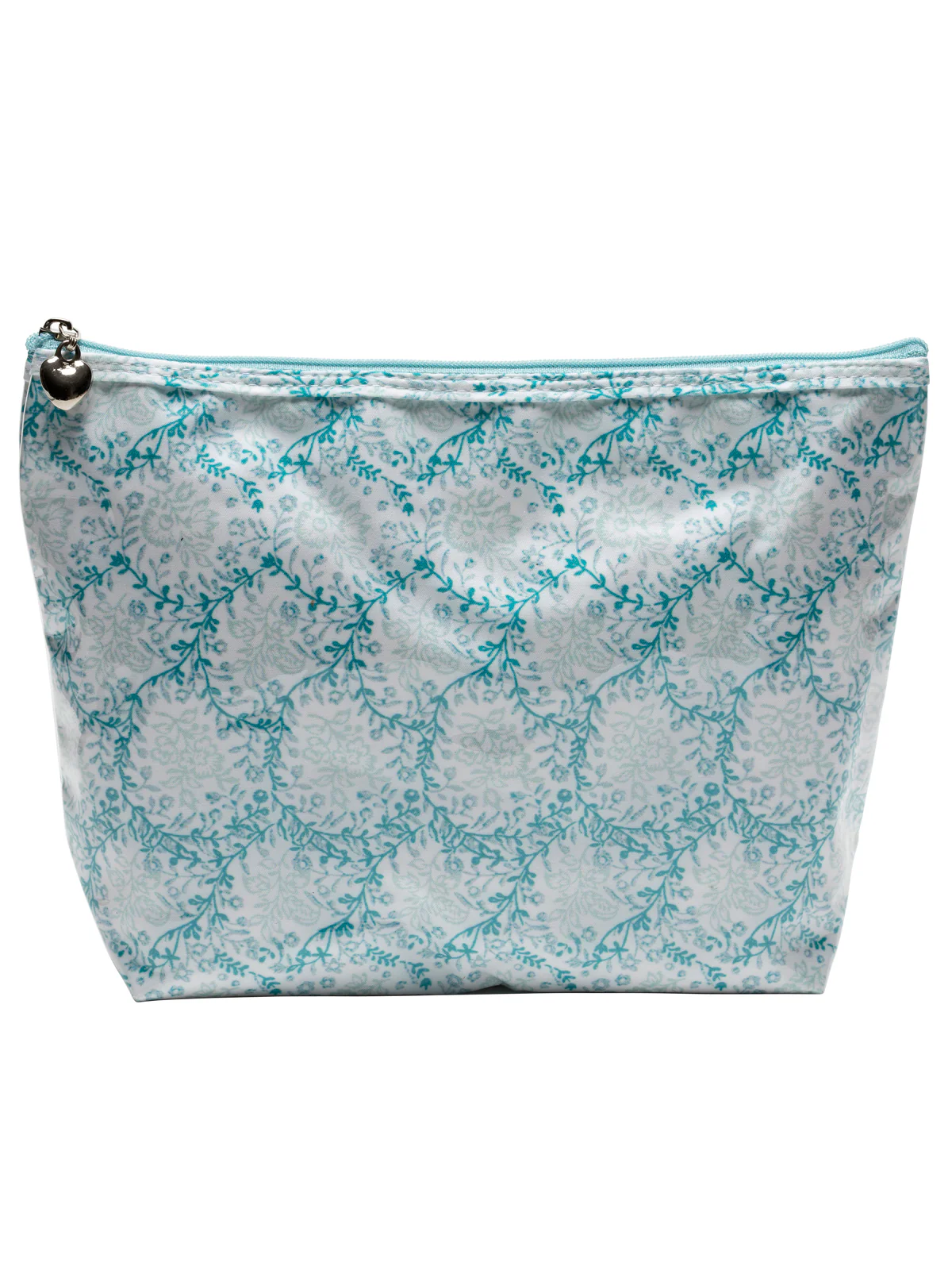 Cosmetic Bag (Medium), Floral Denim - Image 5