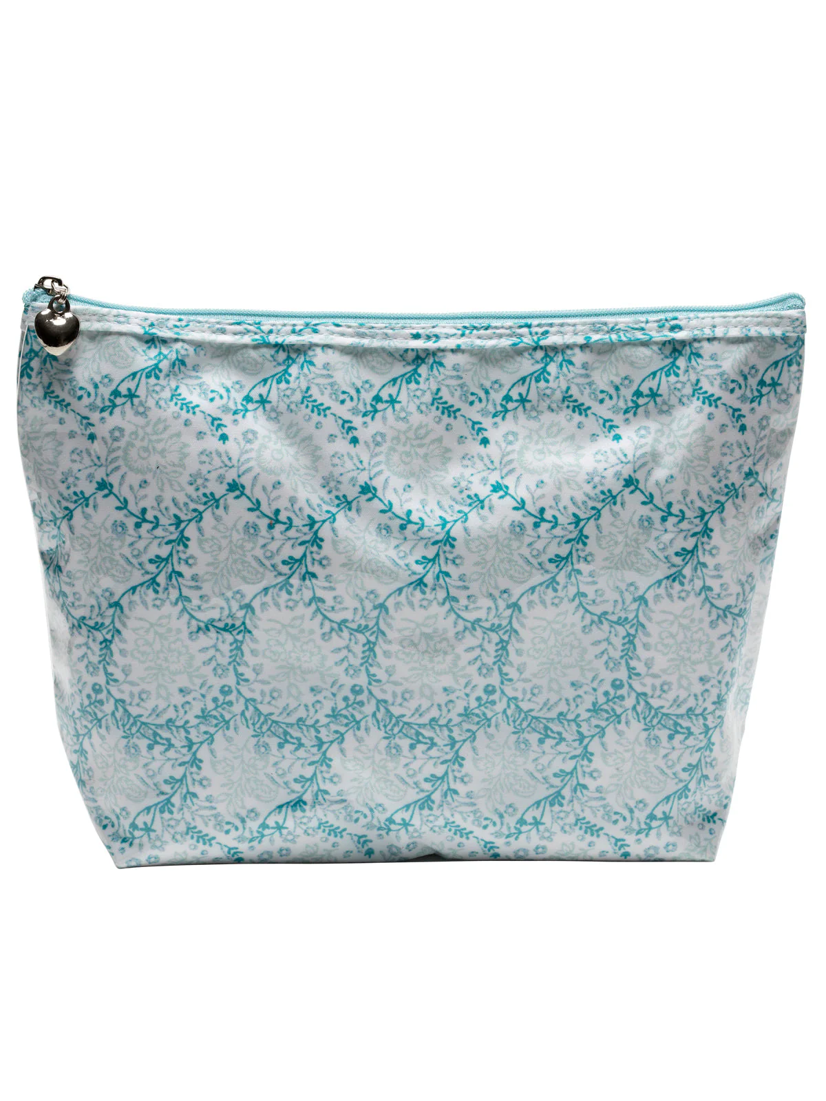 Cosmetic Bag (Medium), Trellis (Aqua) - Image 4