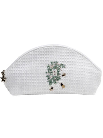 Cosmetic Bag (Small), Embroidered Bees - Image 3