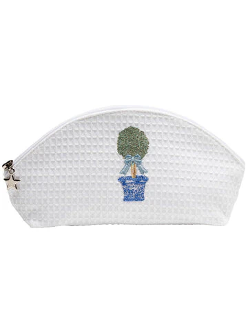 Cosmetic Bag (Small), Embroidered Botanical - Image 3