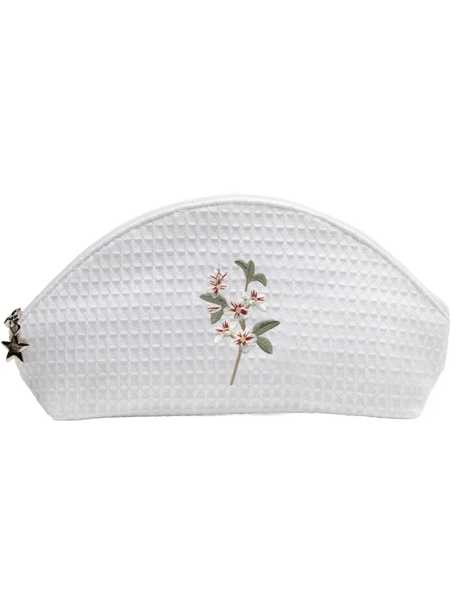 Cosmetic Bag (Small), Embroidered Botanical - Image 6