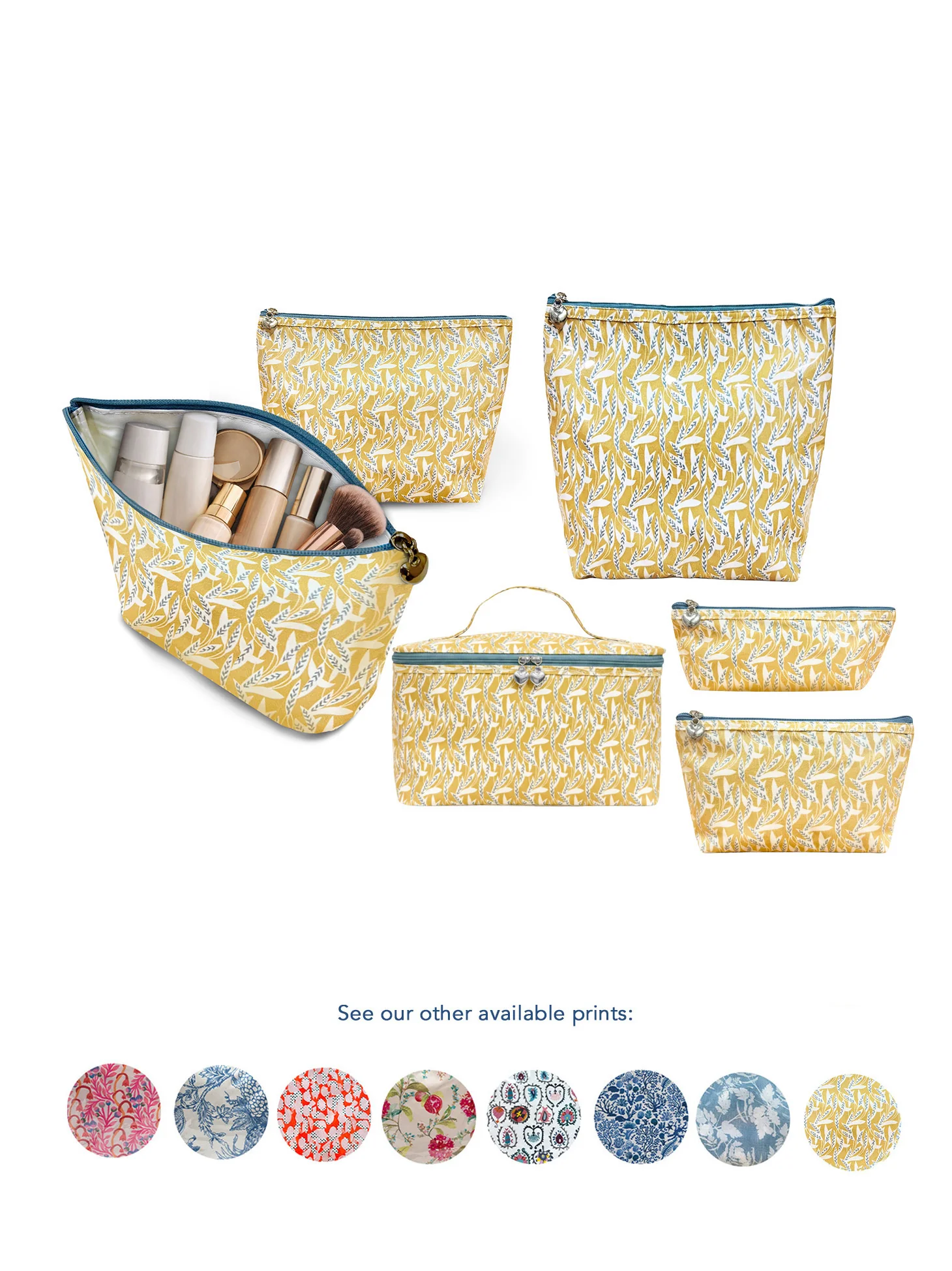 Cosmetic Bag (Small), Leaf Dance - Image 4