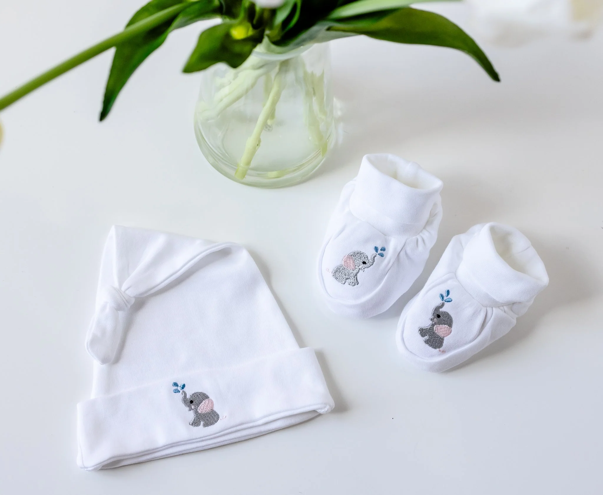 Cozy Newborn Set – 15% Off Footie, Hat & Gown - Image 7