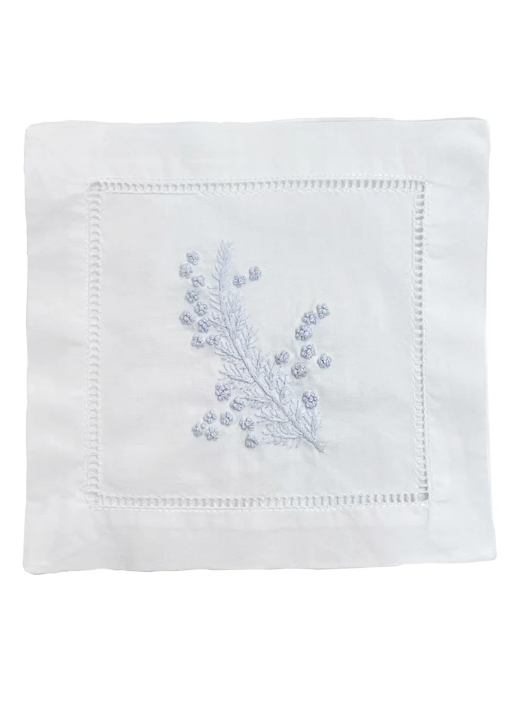 Hand Embroidered Cocktail Napkins – Set of 4 - Image 11
