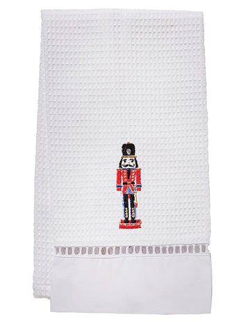 Guest Towel, Ladder Lace, Embroidered Holiday - Image 4