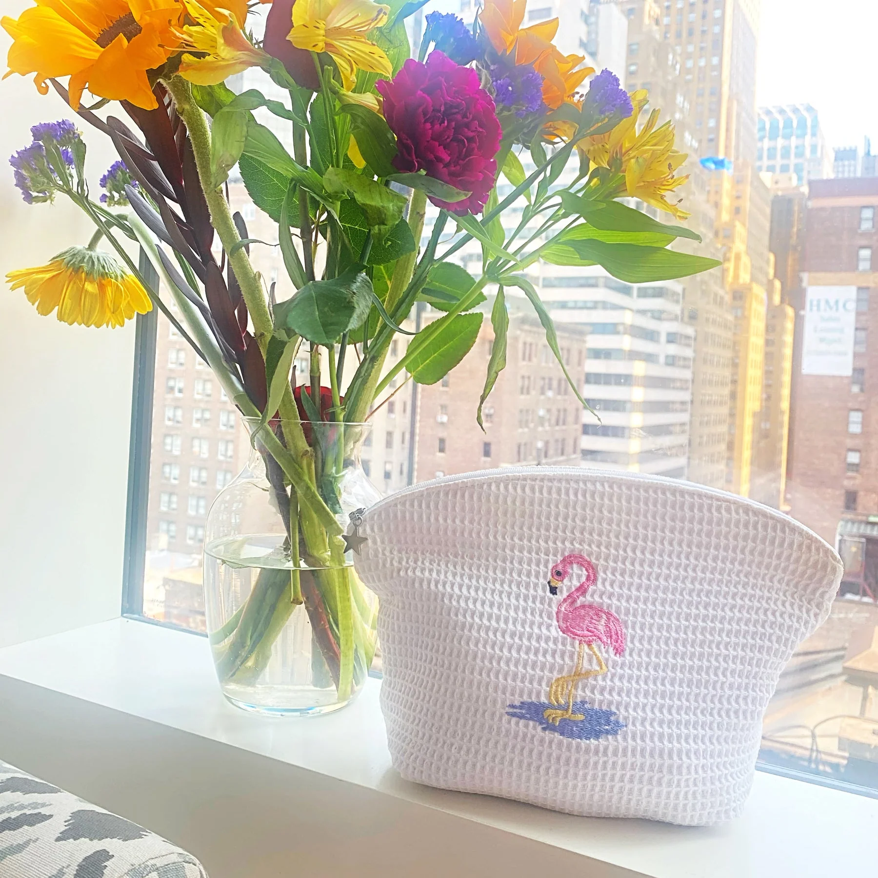 Cosmetic Bag (Large), Embroidered - Image 5
