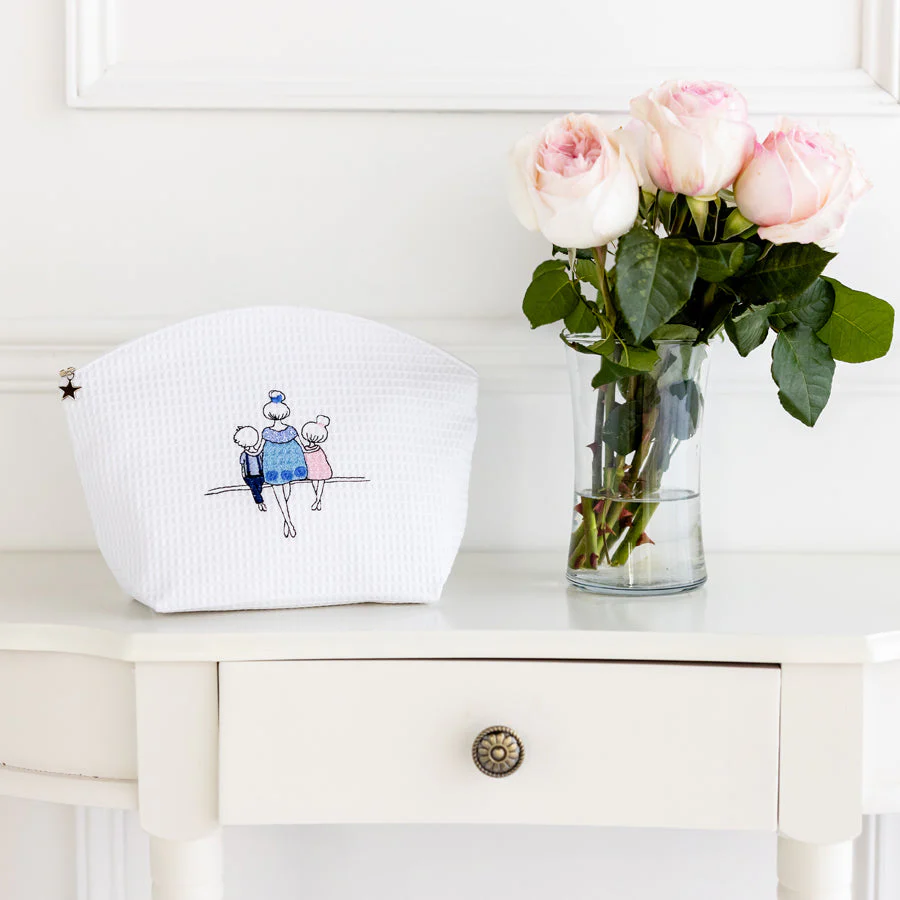 Cosmetic Bag (Large), Embroidered - Image 9