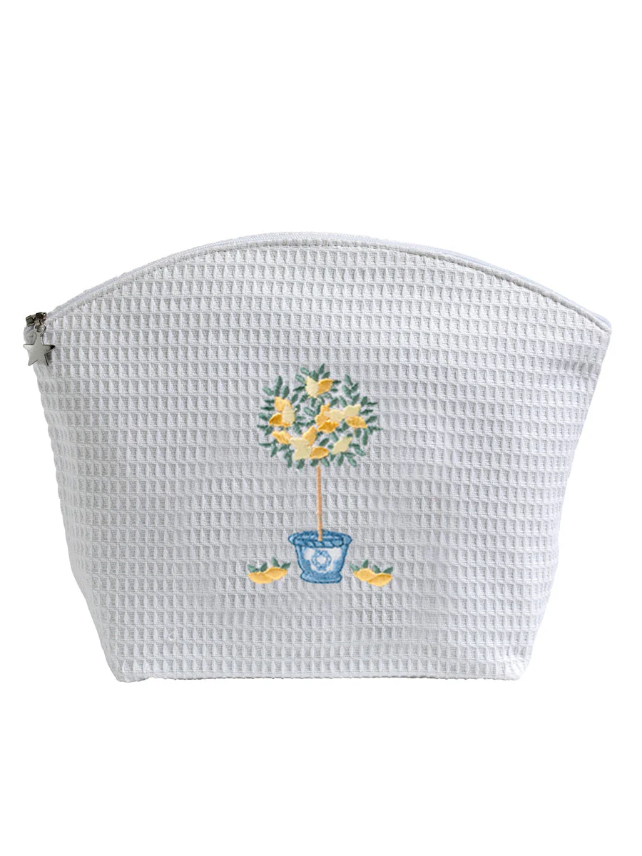 Cosmetic Bag (Large), Lemon Topiary Tree (Yellow) - Image 2