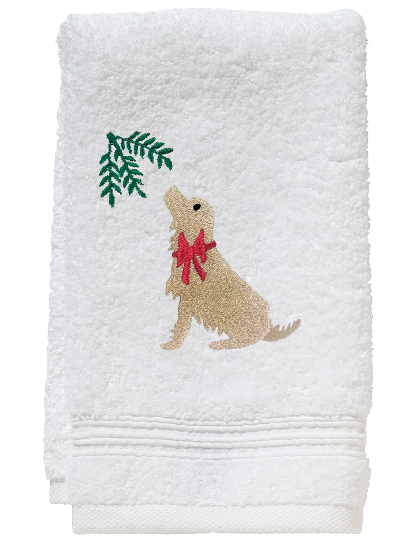 Guest Towel, Terry, Christmas Wreath - Image 9