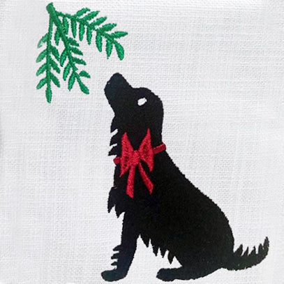 Guest Towel, Waffle Weave and Satin Trim, Holiday Designs - Image 8