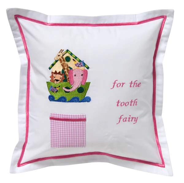 Tooth Fairy Pillow Cover - Embroidered - Image 3