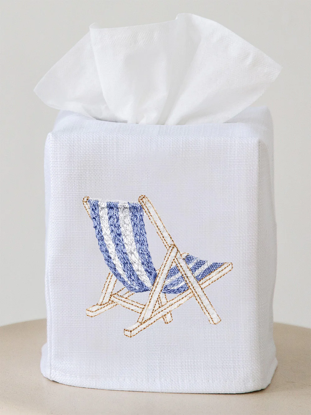 Tissue Box Cover, Deck Chair (Blue) - Image 2
