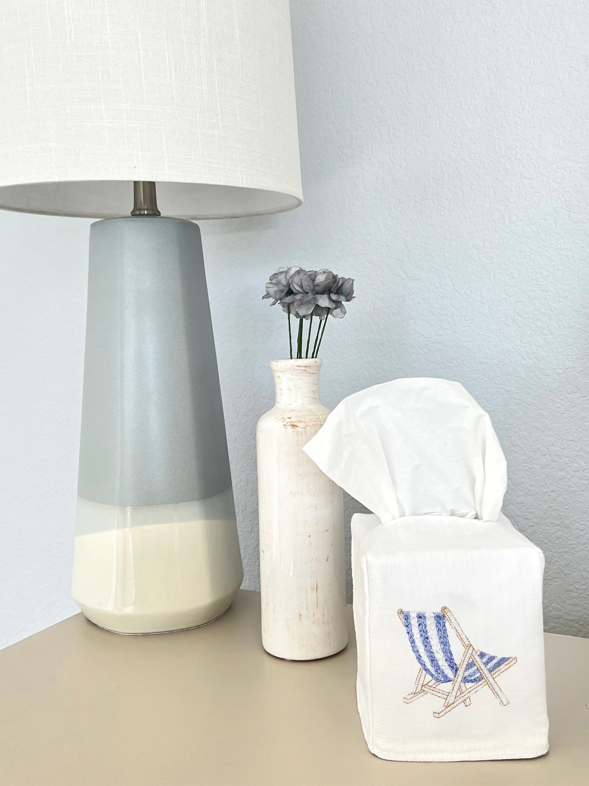 Tissue Box Cover, Deck Chair (Blue) - Image 3