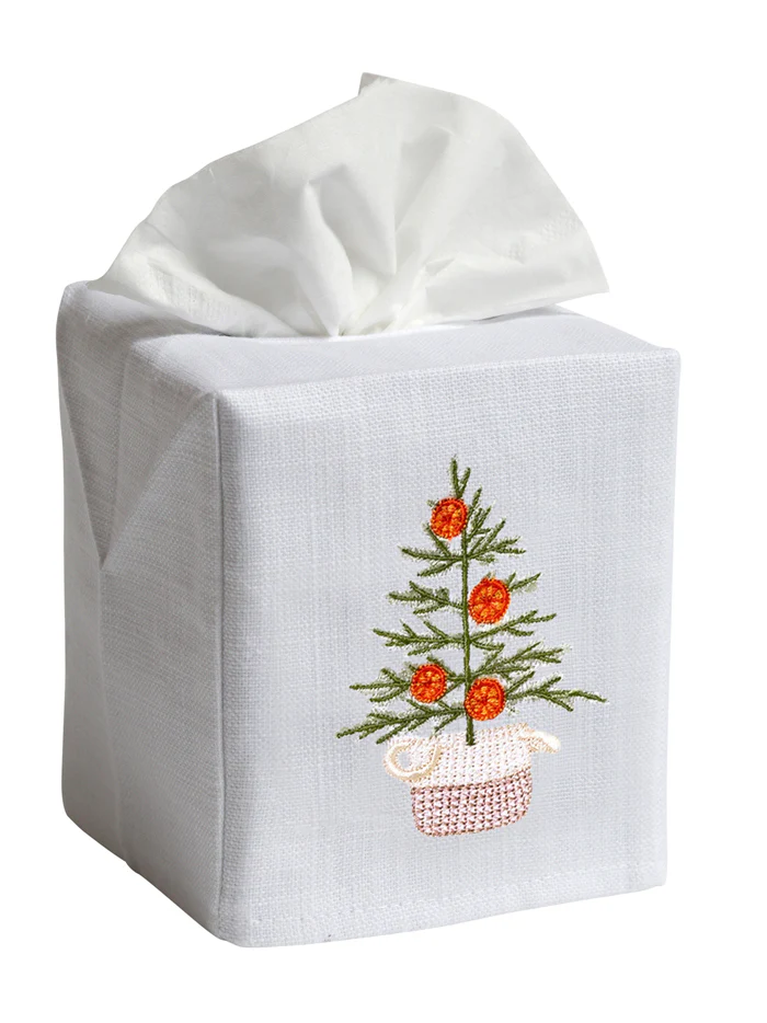 Tissue Box Cover, Holiday Yellow Lab - Image 5