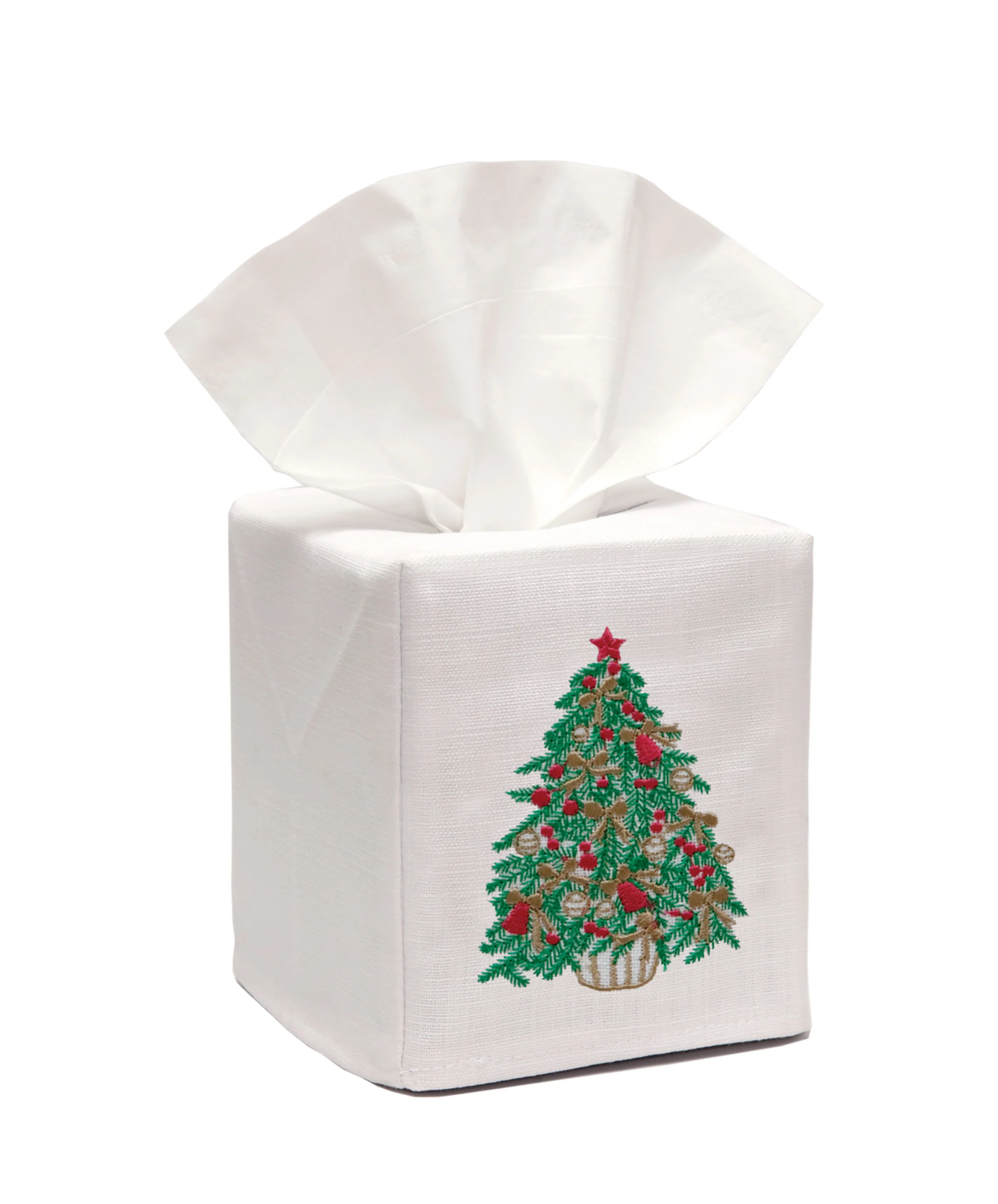 Tissue Box Cover, Holiday Yellow Lab - Image 6