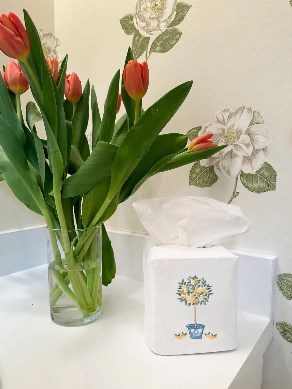 Tissue Box Cover, Lemon Topiary Tree - Image 2
