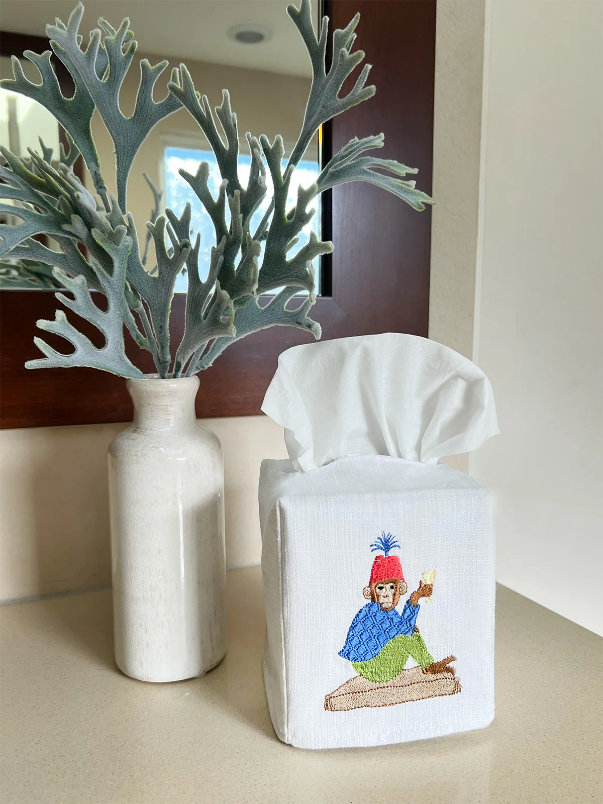 Tissue Box Cover, Martini Monkey - Image 3