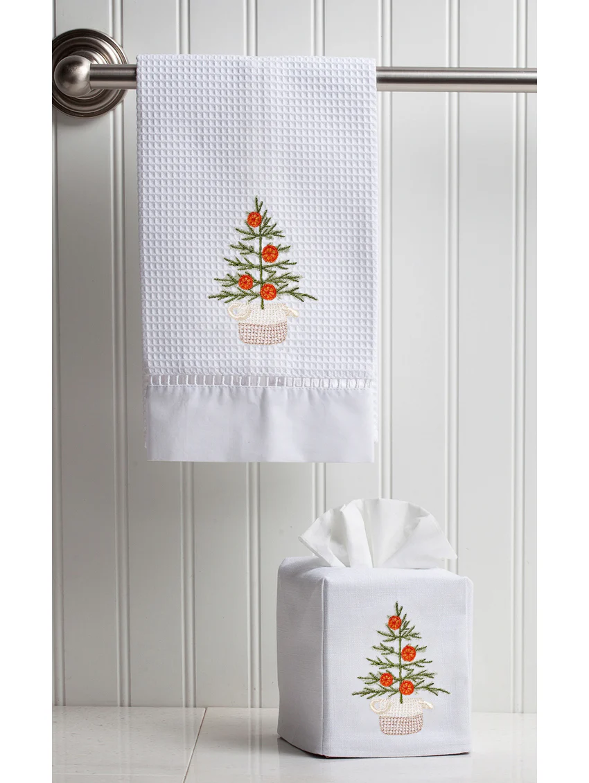 Tissue Box Cover, Oranges for Christmas - Image 2
