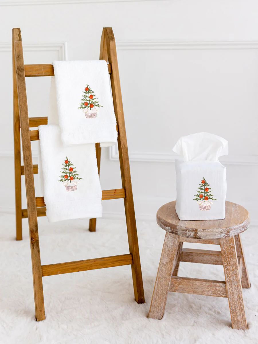 Tissue Box Cover, Oranges for Christmas - Image 4