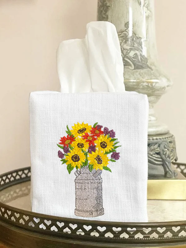 Tissue Box Cover, Sunflowers - Image 6