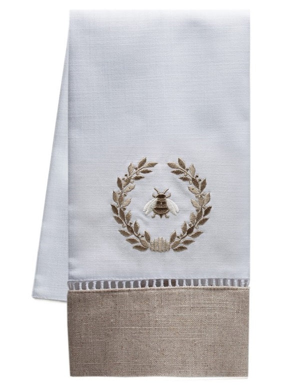 Guest Towel - Combo Linens, Ladder Lace, Embroidered - Image 5