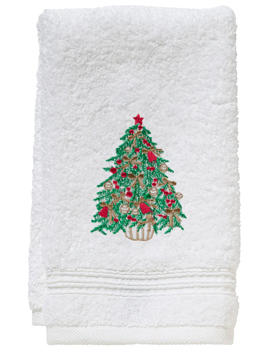 Guest Towel, Terry, Christmas Wreath - Image 12