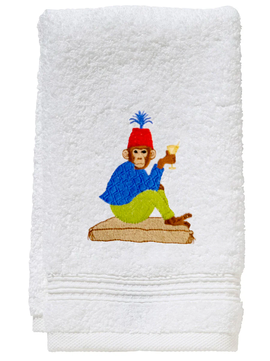Guest Towel, Terry, Martini Monkey - Image 3