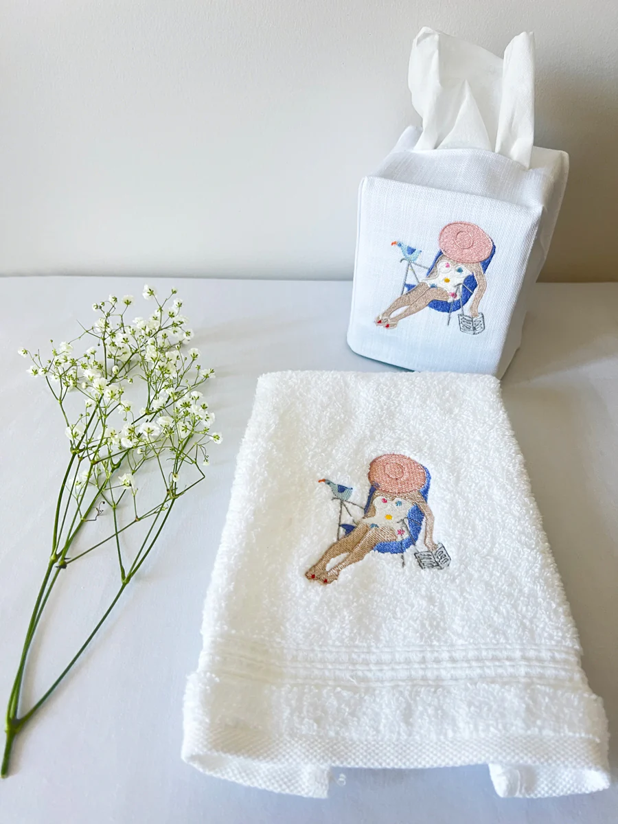 Tissue Box Cover, Siesta Lady - Image 2