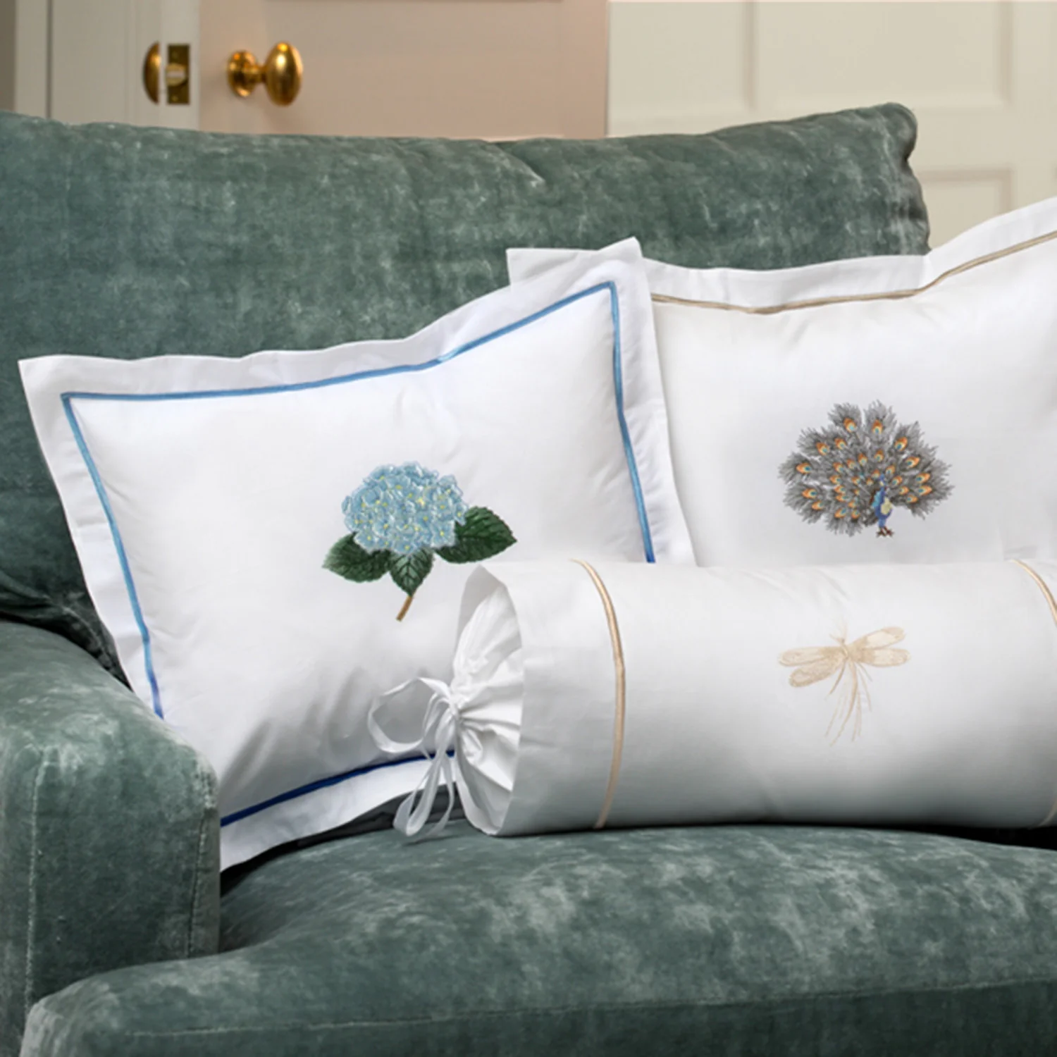 Boudoir Pillow Cover, Pot of Peonies (Pink) - Image 4