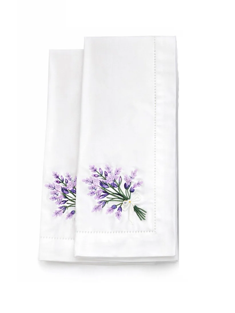 Dinner Napkin, Hydrangea (White), Set of 2 - Image 7
