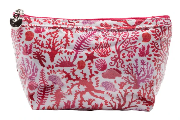 Cosmetic Bag (Small), Cotton/Waterproof PVC - Image 8