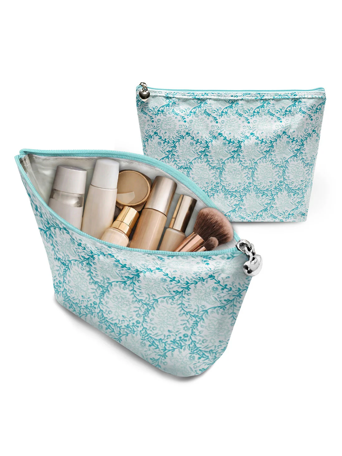 Cosmetic Bag (Medium), Cotton/Waterproof PVC - Image 10