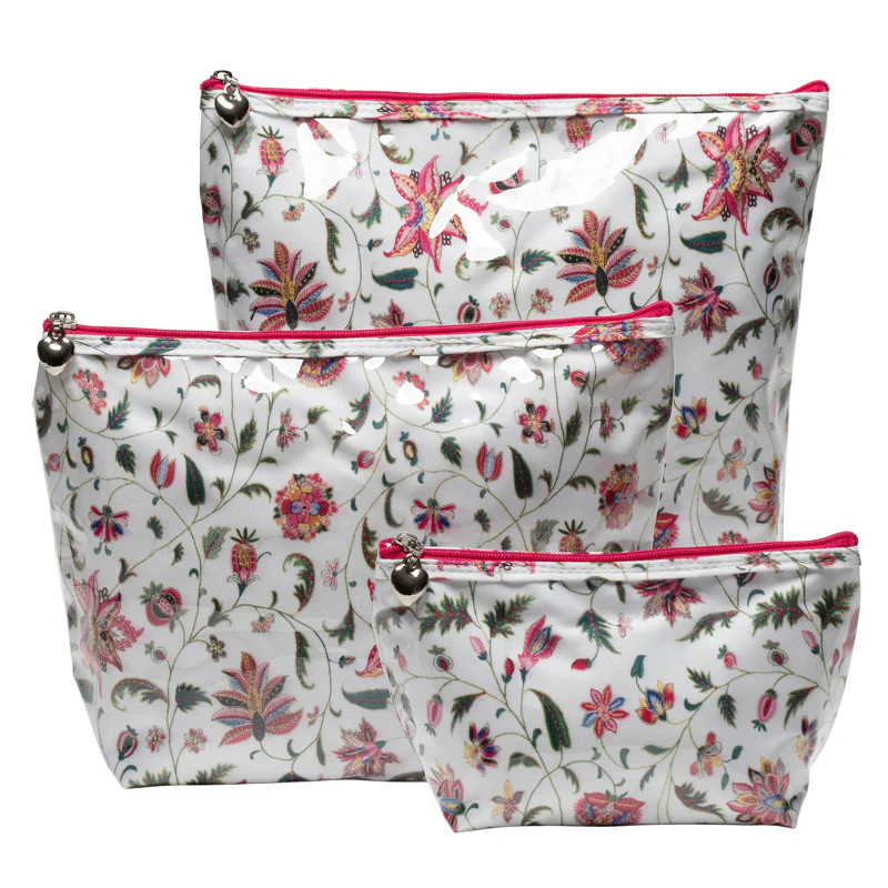 Cosmetic Bag (Medium), Cotton/Waterproof PVC - Image 27